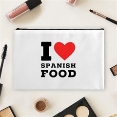 I Love Spanish Food Cosmetic Bag (large) by ilovewhateva