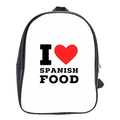 I Love Spanish Food School Bag (large) by ilovewhateva