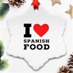 I love Spanish food Ornament (Snowflake) Front