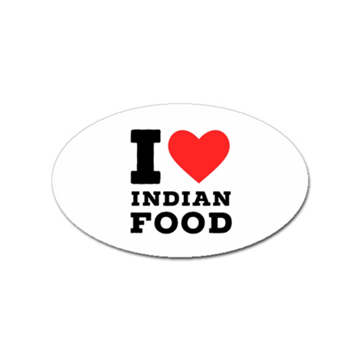 I love Indian food Sticker (Oval)