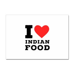 I Love Indian Food Sticker A4 (10 Pack) by ilovewhateva