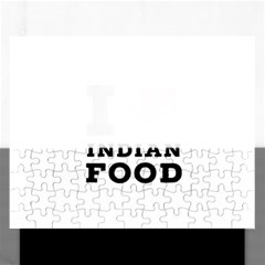 I love Indian food Rectangular Jigsaw Puzzl