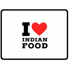 I Love Indian Food Fleece Blanket (large) by ilovewhateva