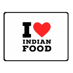 I love Indian food Fleece Blanket (Small)