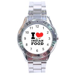 I Love Indian Food Stainless Steel Analogue Watch by ilovewhateva