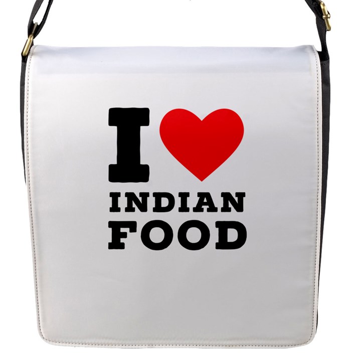 I love Indian food Flap Closure Messenger Bag (S)