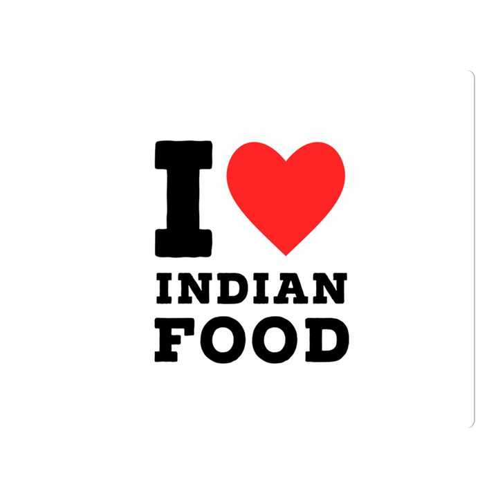 I love Indian food Two Sides Premium Plush Fleece Blanket (Large)