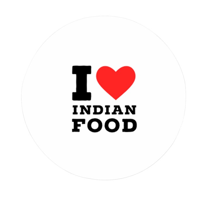 I love Indian food Mini Round Pill Box