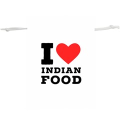 I love Indian food Lightweight Drawstring Pouch (XL)