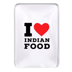 I Love Indian Food Rectangular Glass Fridge Magnet (4 Pack) by ilovewhateva