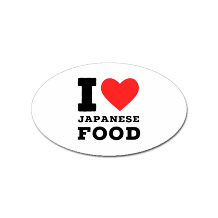 I love Japanese food Sticker Oval (10 pack)