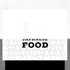 I Love Japanese Food Rectangular Jigsaw Puzzl by ilovewhateva