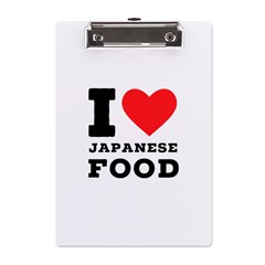 I Love Japanese Food A5 Acrylic Clipboard