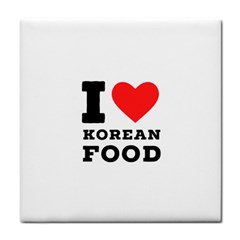 I Love Korean Food Tile Coaster by ilovewhateva