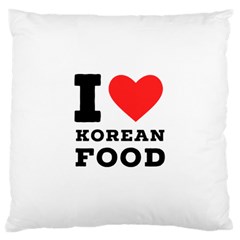 I Love Korean Food Large Cushion Case (one Side) by ilovewhateva