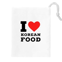 I Love Korean Food Drawstring Pouch (5xl) by ilovewhateva