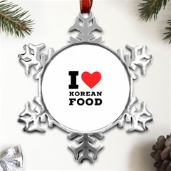 I Love Korean Food Metal Small Snowflake Ornament by ilovewhateva