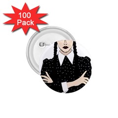 Wednesday addams 1.75  Buttons (100 pack) 