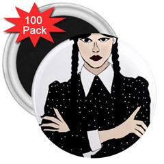 Wednesday addams 3  Magnets (100 pack)