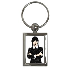 Wednesday addams Key Chain (Rectangle)