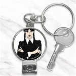 Wednesday addams Nail Clippers Key Chain Front