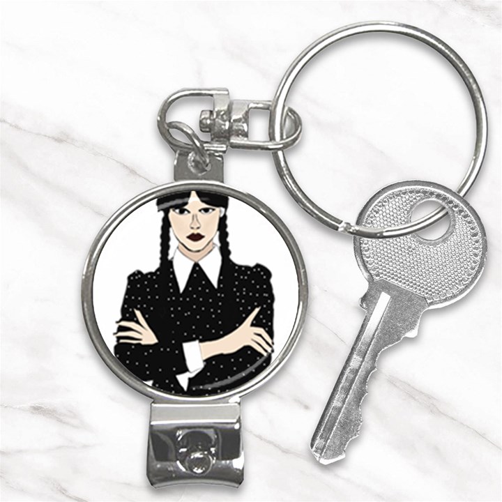 Wednesday addams Nail Clippers Key Chain