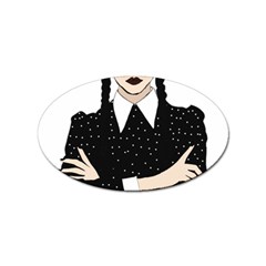 Wednesday addams Sticker (Oval)