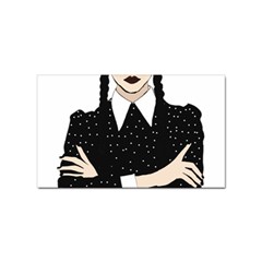 Wednesday addams Sticker (Rectangular)