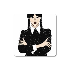 Wednesday Addams Square Magnet