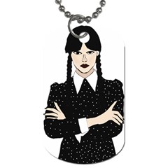 Wednesday addams Dog Tag (One Side)