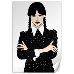 Wednesday Addams Canvas 12  X 18  by Fundigitalart234