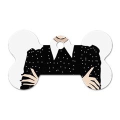 Wednesday addams Dog Tag Bone (One Side)