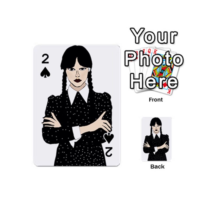 Wednesday addams Playing Cards 54 Designs (Mini)