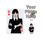 Wednesday addams Playing Cards 54 Designs (Mini) Front - Diamond10