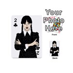 Wednesday addams Playing Cards 54 Designs (Mini) Front - Club2