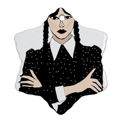 Wednesday Addams Ornament (snowflake)