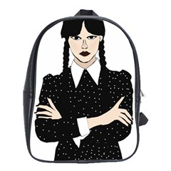 Wednesday addams School Bag (XL)