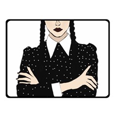 Wednesday addams Two Sides Fleece Blanket (Small)