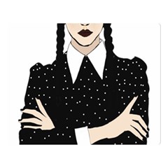 Wednesday addams Two Sides Premium Plush Fleece Blanket (Large)