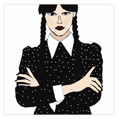 Wednesday addams Square Satin Scarf (36  x 36 )