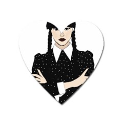 Wednesday Addams Heart Magnet