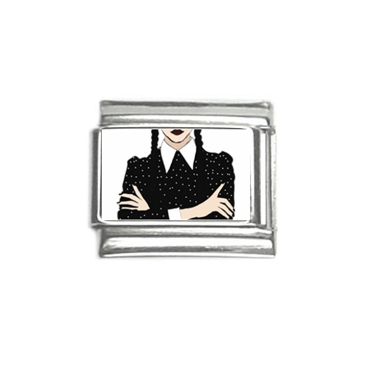 Wednesday addams Italian Charm (9mm)