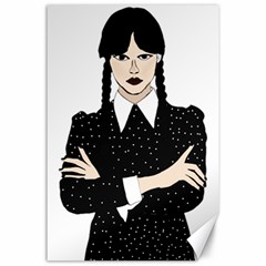 Wednesday Addams Canvas 24  X 36  by Fundigitalart234