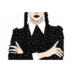 Wednesday Addams Two Sides Premium Plush Fleece Blanket (mini) by Fundigitalart234