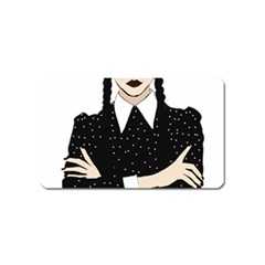 Wednesday Addams Magnet (name Card) by Fundigitalart234