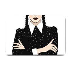 Wednesday Addams Small Doormat by Fundigitalart234