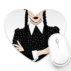 Wednesday Addams Heart Mousepad