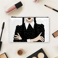 Wednesday Addams Cosmetic Bag (medium) by Fundigitalart234