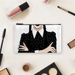 Wednesday Addams Cosmetic Bag (small) by Fundigitalart234