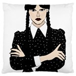 Wednesday addams Standard Premium Plush Fleece Cushion Case (One Side) Front